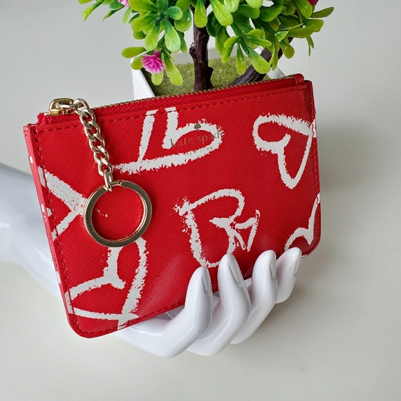 kate spade Accessories - Kate Spade ♠️ Lipstick Hearts Card Holder